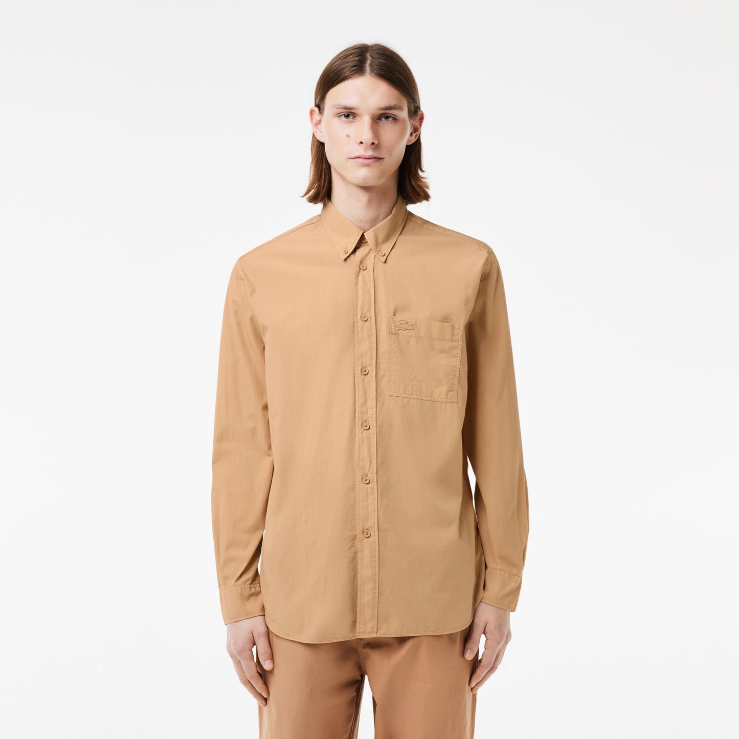 Relaxed Fit Washed Effect Poplin Shirt - CH7280