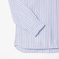 Striped Maxi Croc Contrast Collar Cotton Oxford Shirt - CH7610