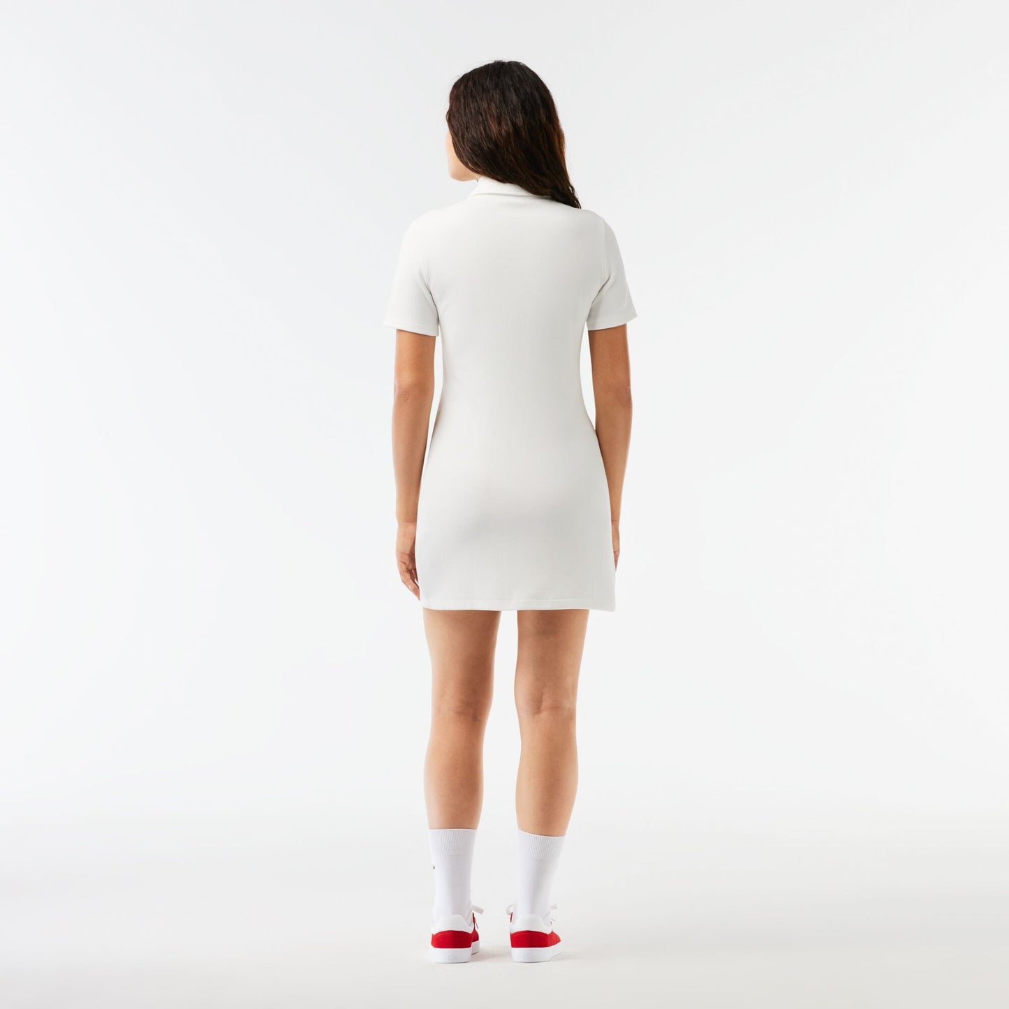 Women's Lacoste Organic Cotton Buttoned Polo Dress - EF6922