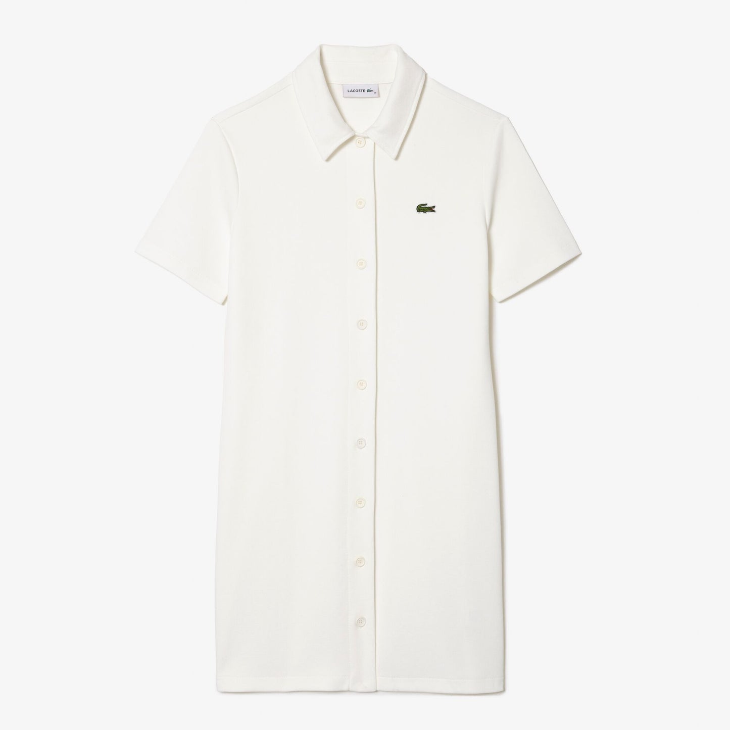 WoMen's Lacoste Organic Cotton Buttoned Polo Dress - EF6922