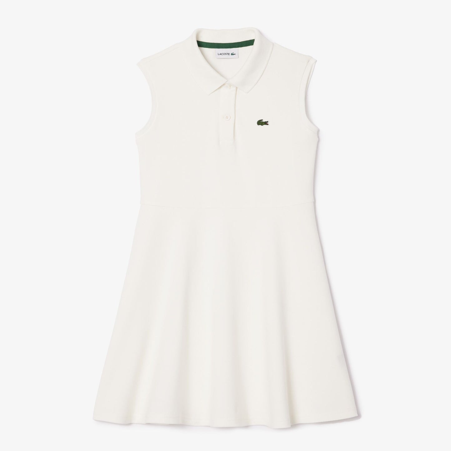 Girls’ Lacoste Fit and Flare Stretch Piqué Polo Dress - EJ5297