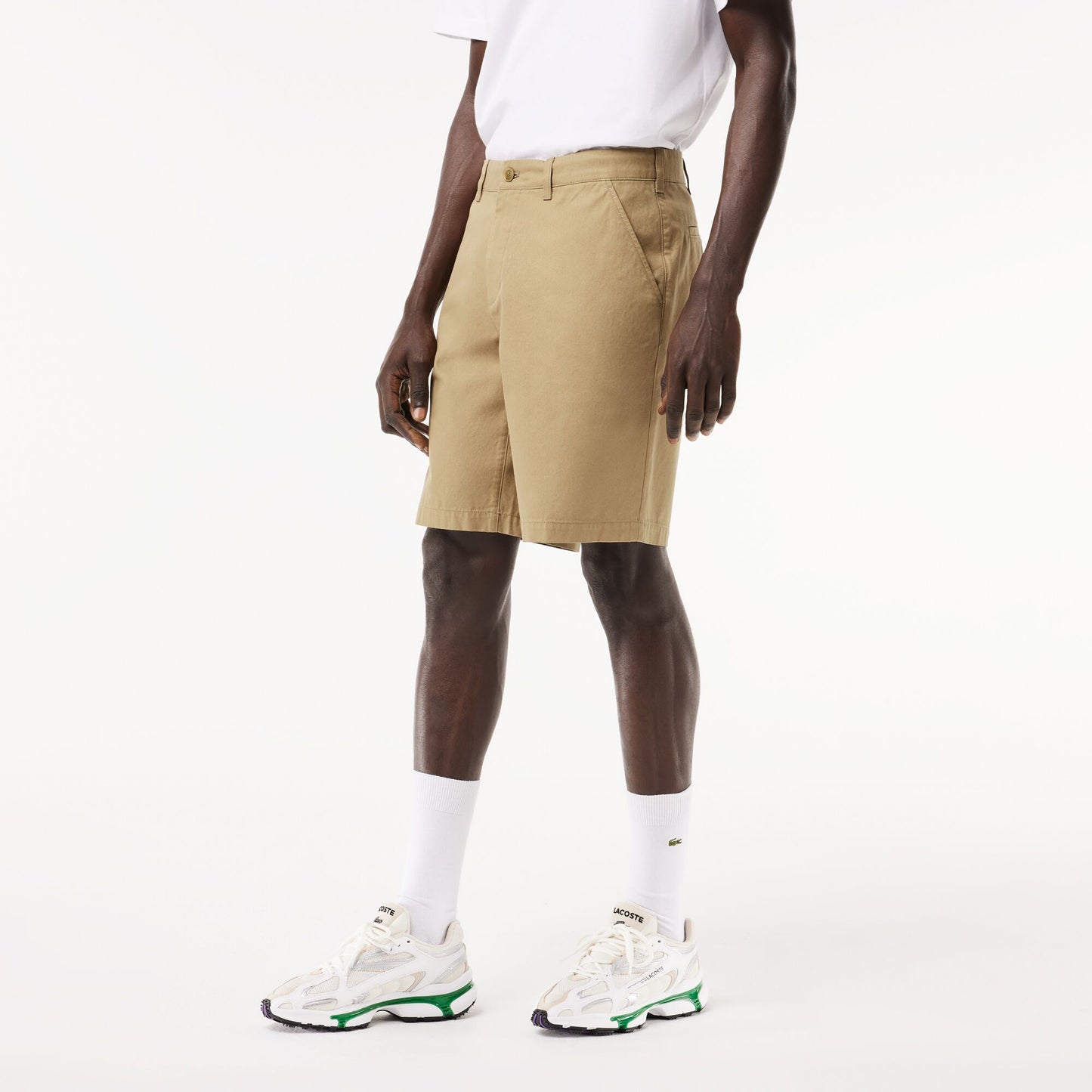 Cotton Gabardine Chino Bermuda Shorts Fh8140 Cb8