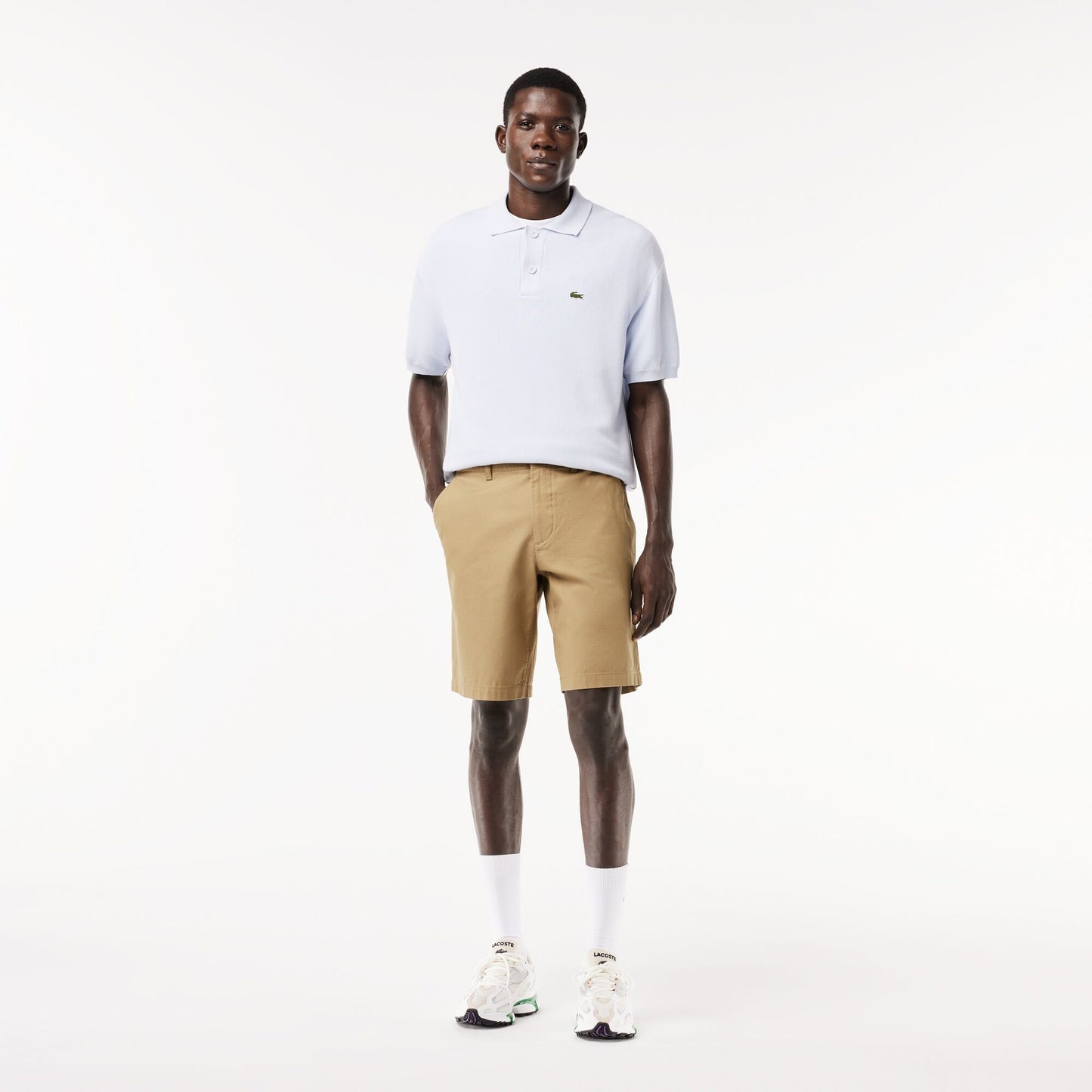 Cotton Gabardine Chino Bermuda Shorts Fh8140 Cb8