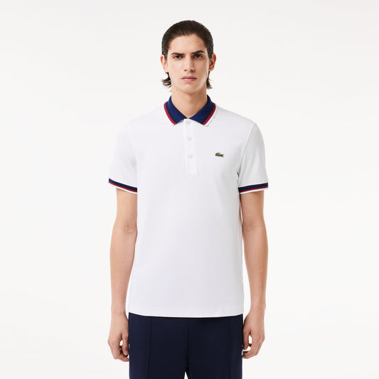 Regular Fit Stretch Cotton Piqué Contrast Collar Polo Shirt - PH3461