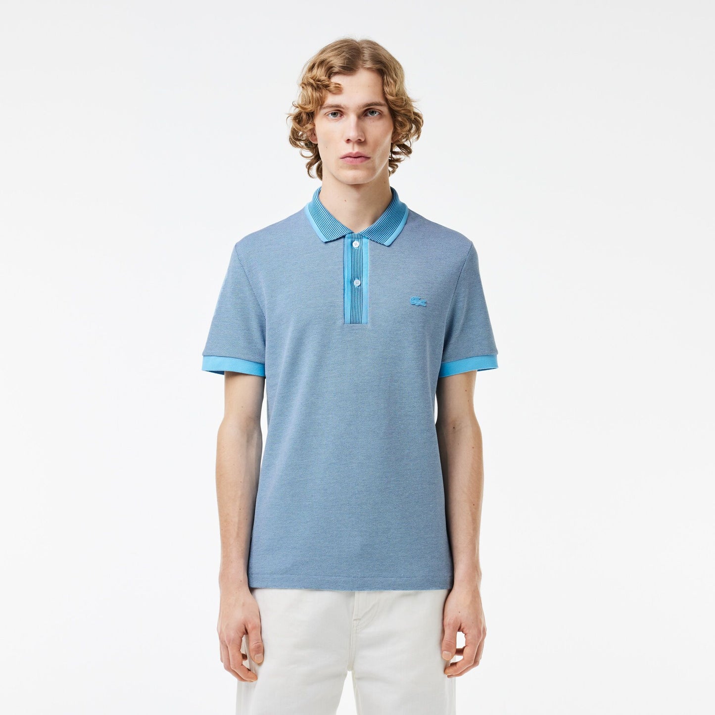 Regular Fit Contrast Caviar Texturized Piqué Polo Shirt - PH7359