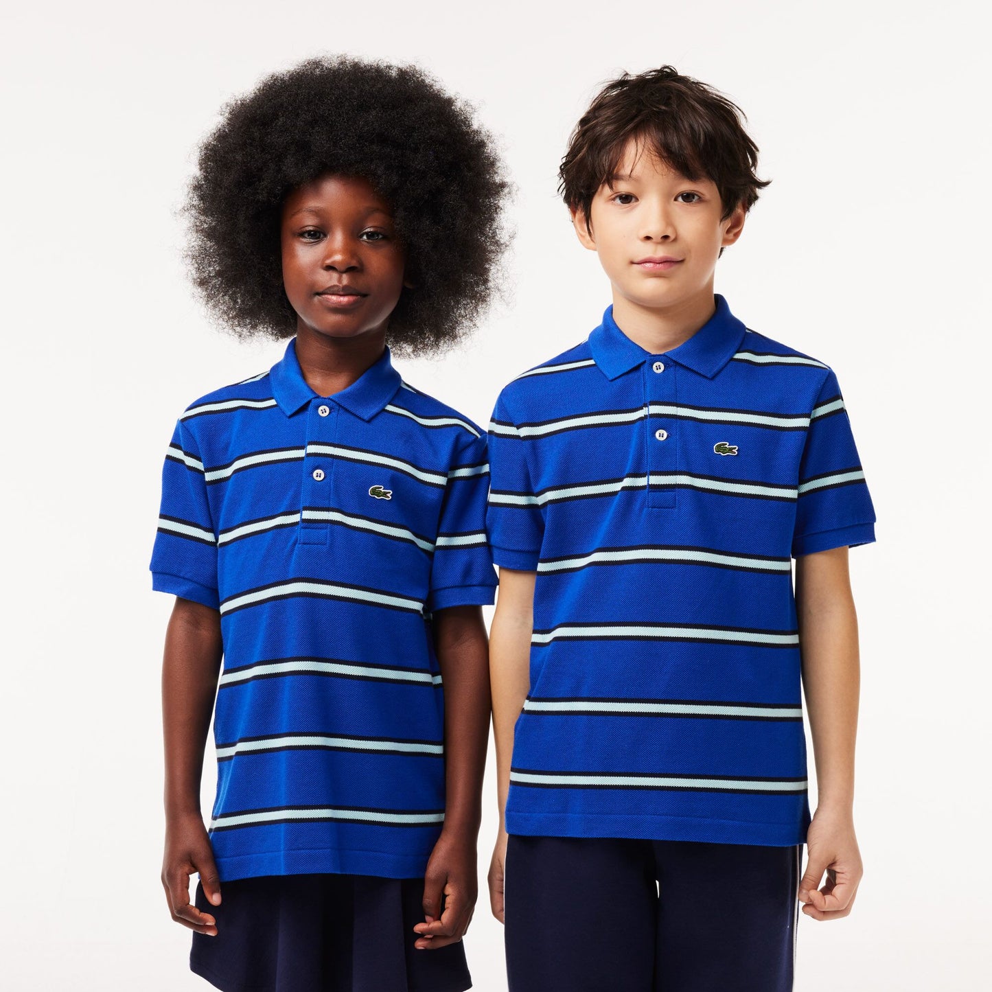 Boys’ Lacoste Striped Piqué Polo Shirt - PJ7124