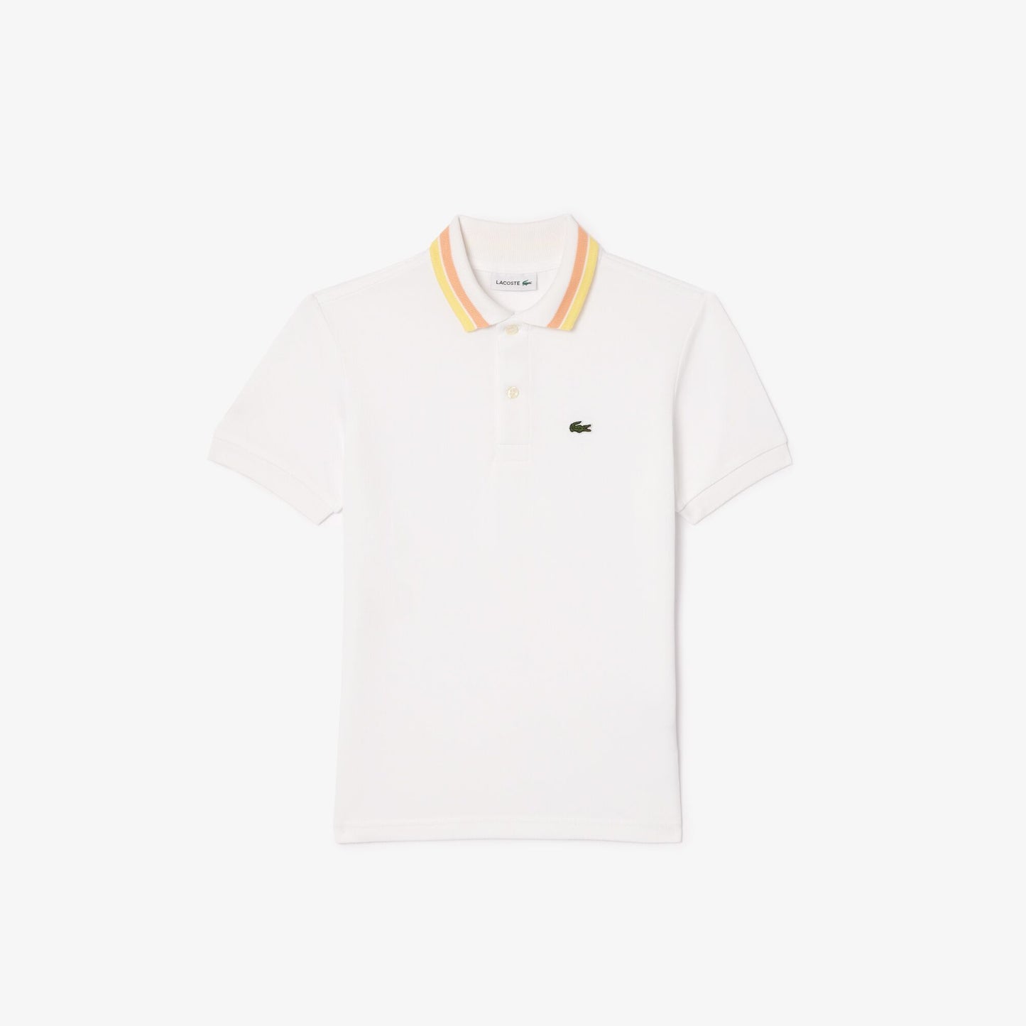 Stripe Collar Petit Piqué Polo Shirt