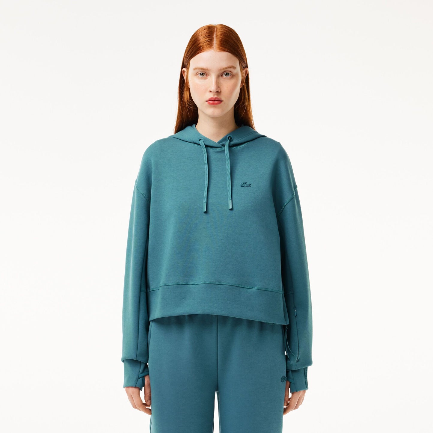 Women's Lacoste Hooded Jogger Sweatshirt - SF0281