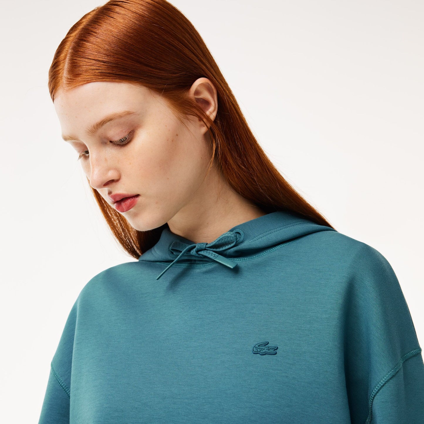 Women's Lacoste Hooded Jogger Sweatshirt - SF0281