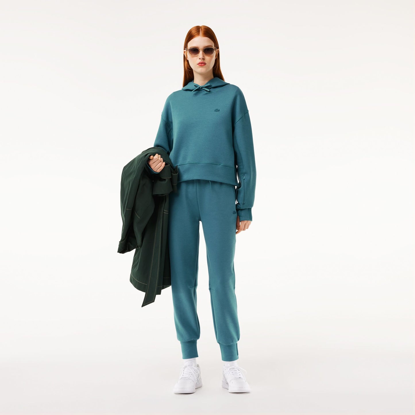 Women's Lacoste Hooded Jogger Sweatshirt - SF0281