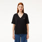 Relaxed Fit Soft Cotton Jersey V Neck T-shirt - TF7300