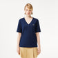 Relaxed Fit Soft Cotton Jersey V Neck T-shirt - TF7300