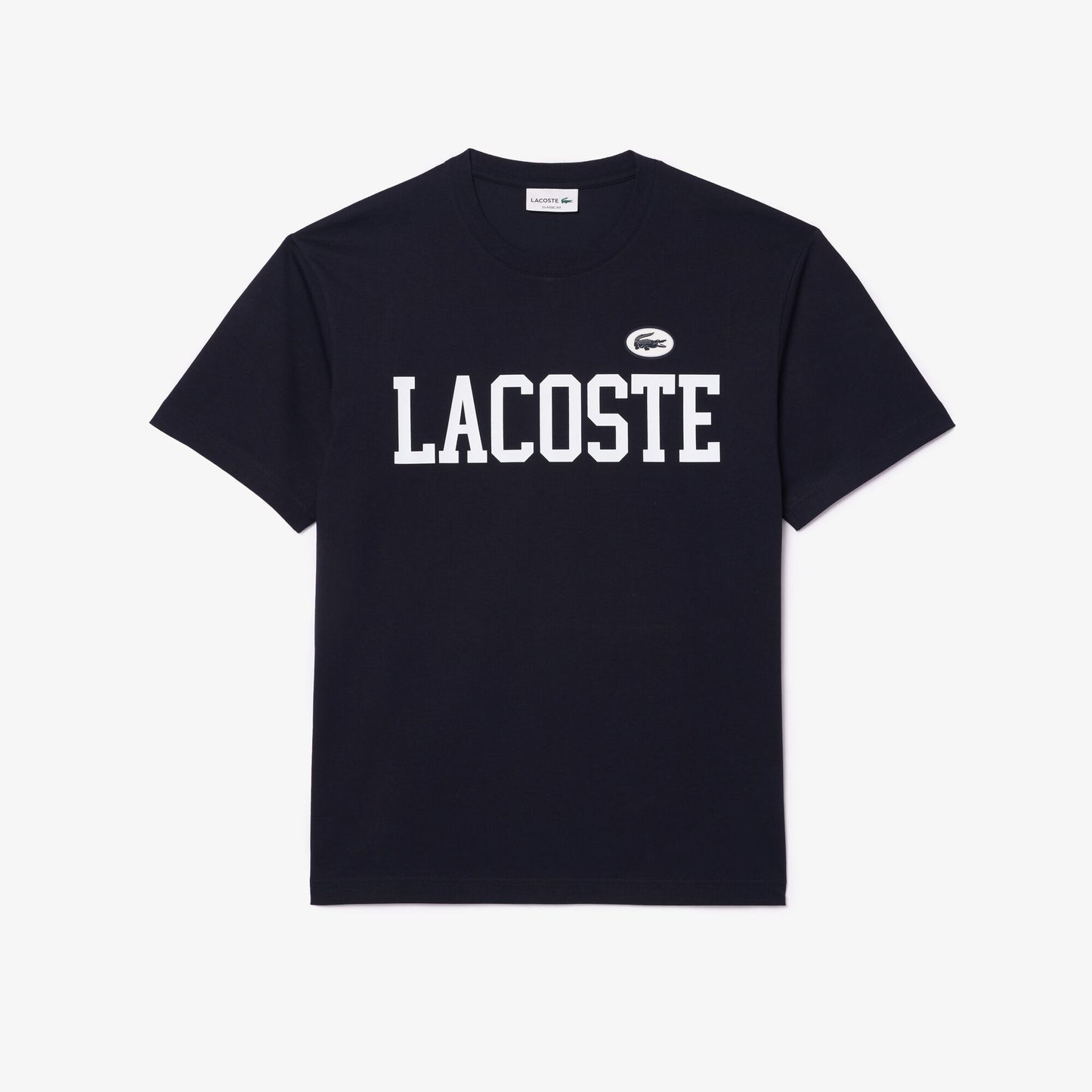 Contrast Badge Cotton T-shirt