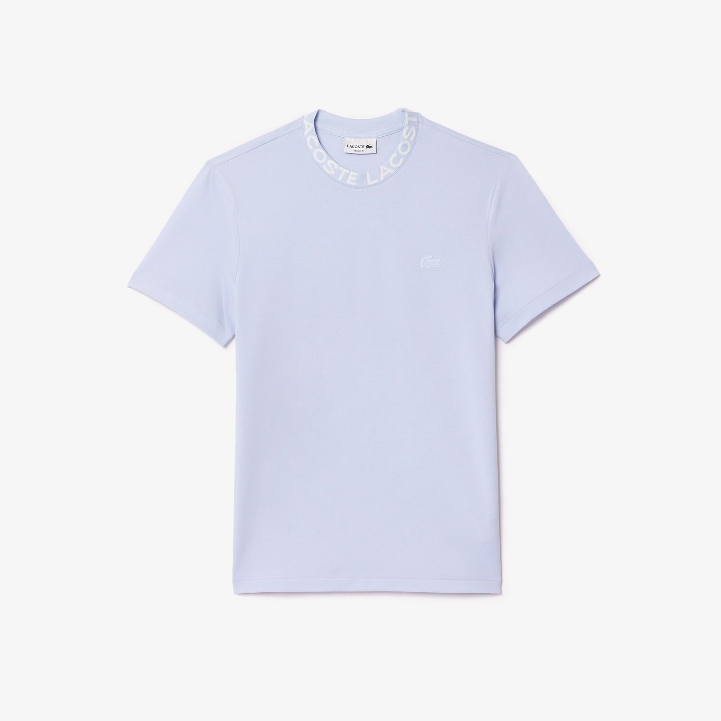 Lightweight Piqué Jacquard Neck T-shirt