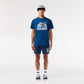 Washed Effect Tennis Print T-shirt