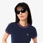 Contrast Accent Jersey T-shirt-TF0347