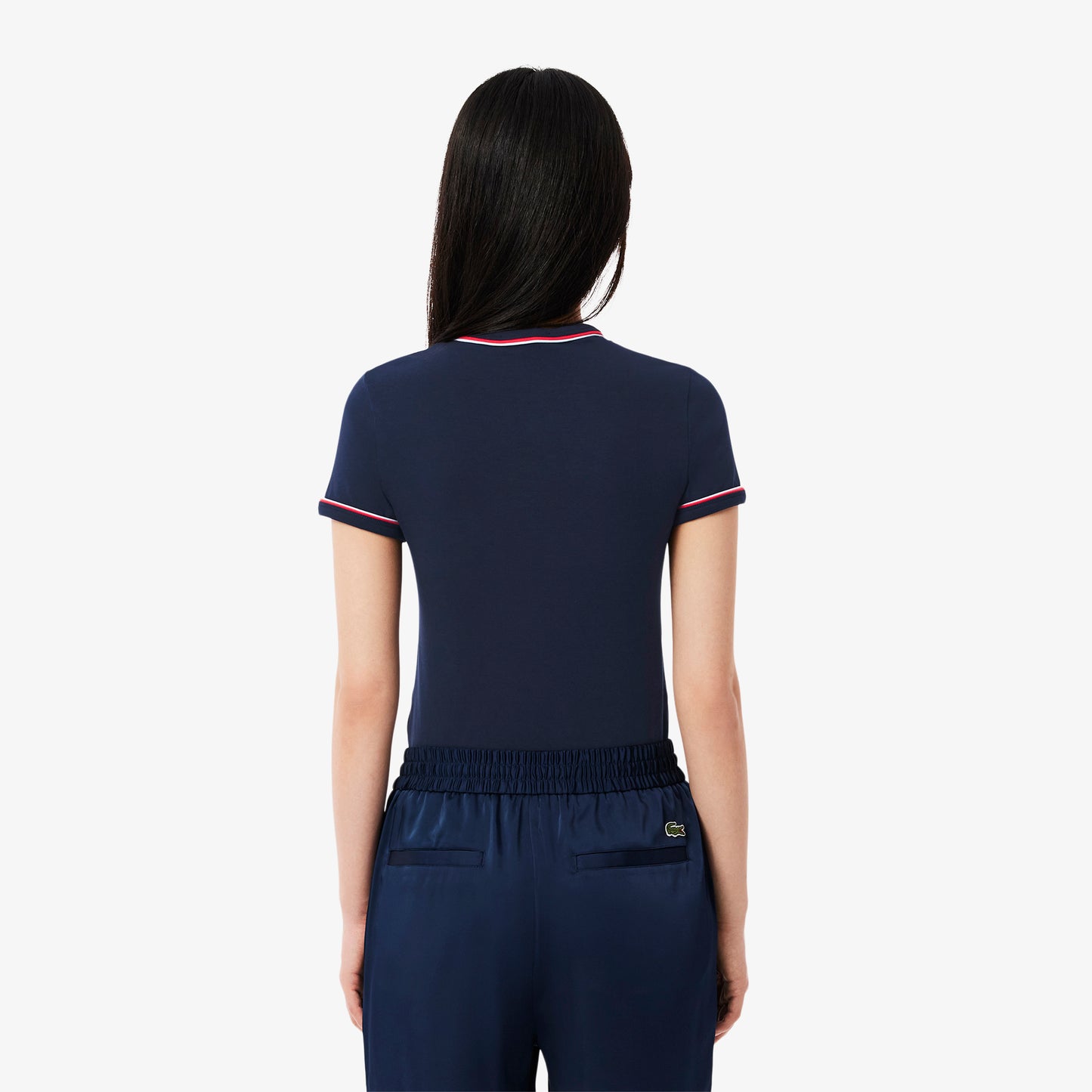 Contrast Accent Jersey T-shirt-TF0347