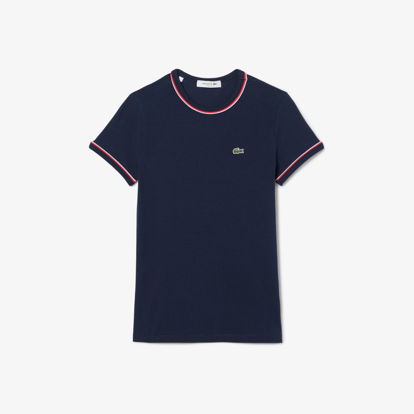 Contrast Accent Jersey T-shirt-TF0347