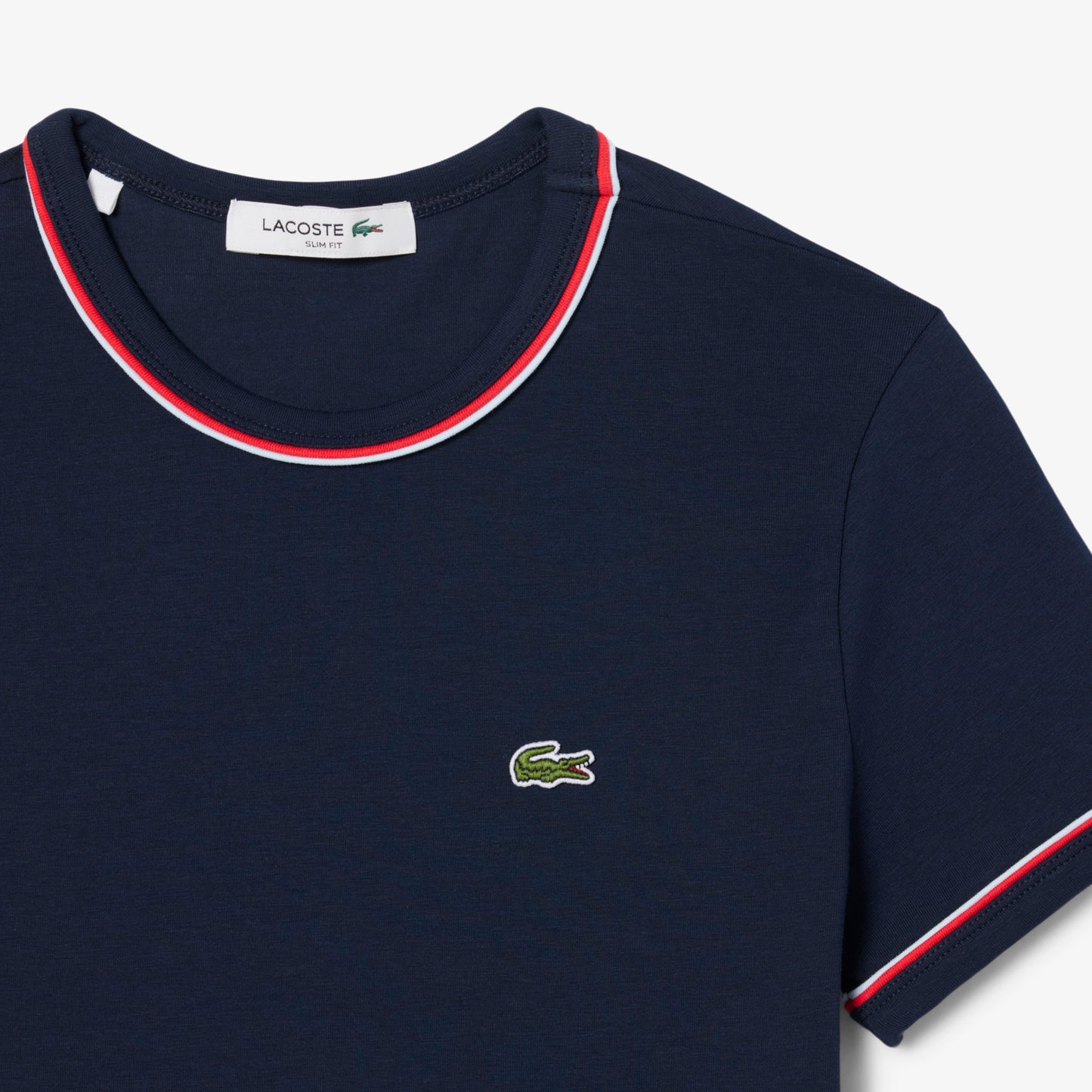 Contrast Accent Jersey T-shirt-TF0347