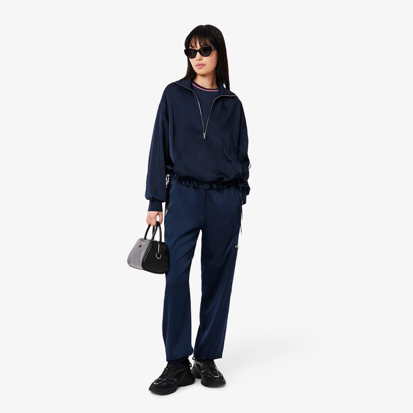 Contrast Accent Jersey T-shirt-TF0347