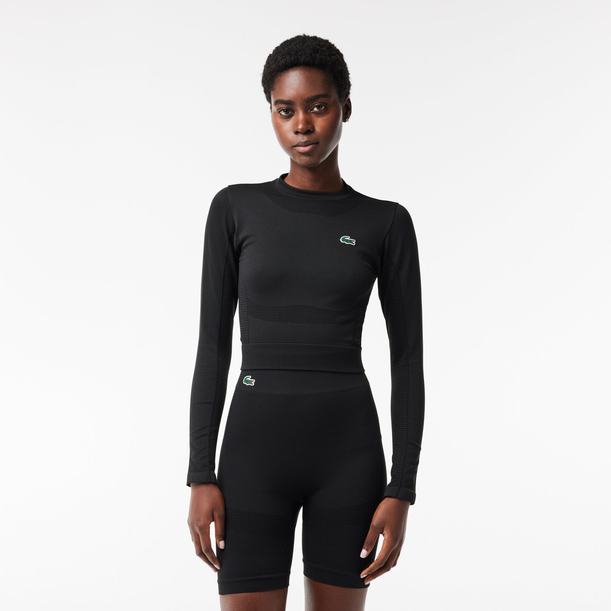 Long-sleeved Seamless Sport Crop Top