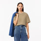 Oversized Washed Effect Cotton T-shirt - TF4122