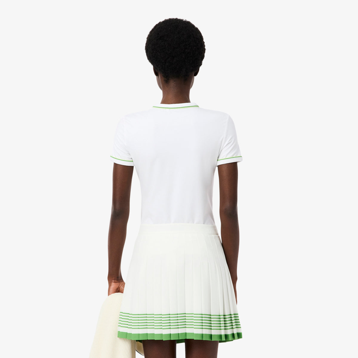 Contrast Trim Jersey T-shirt-TF5289