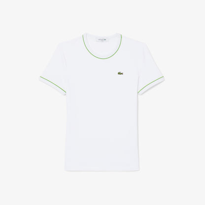 Contrast Trim Jersey T-shirt-TF5289