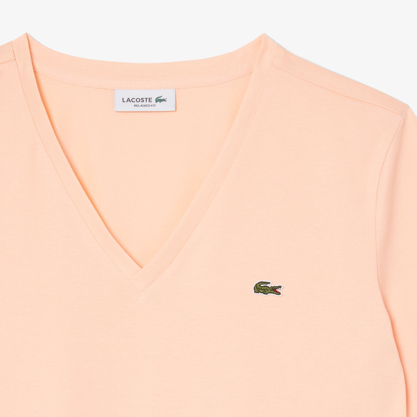 Relaxed Fit Soft Cotton V Neck T-shirt-TF7300