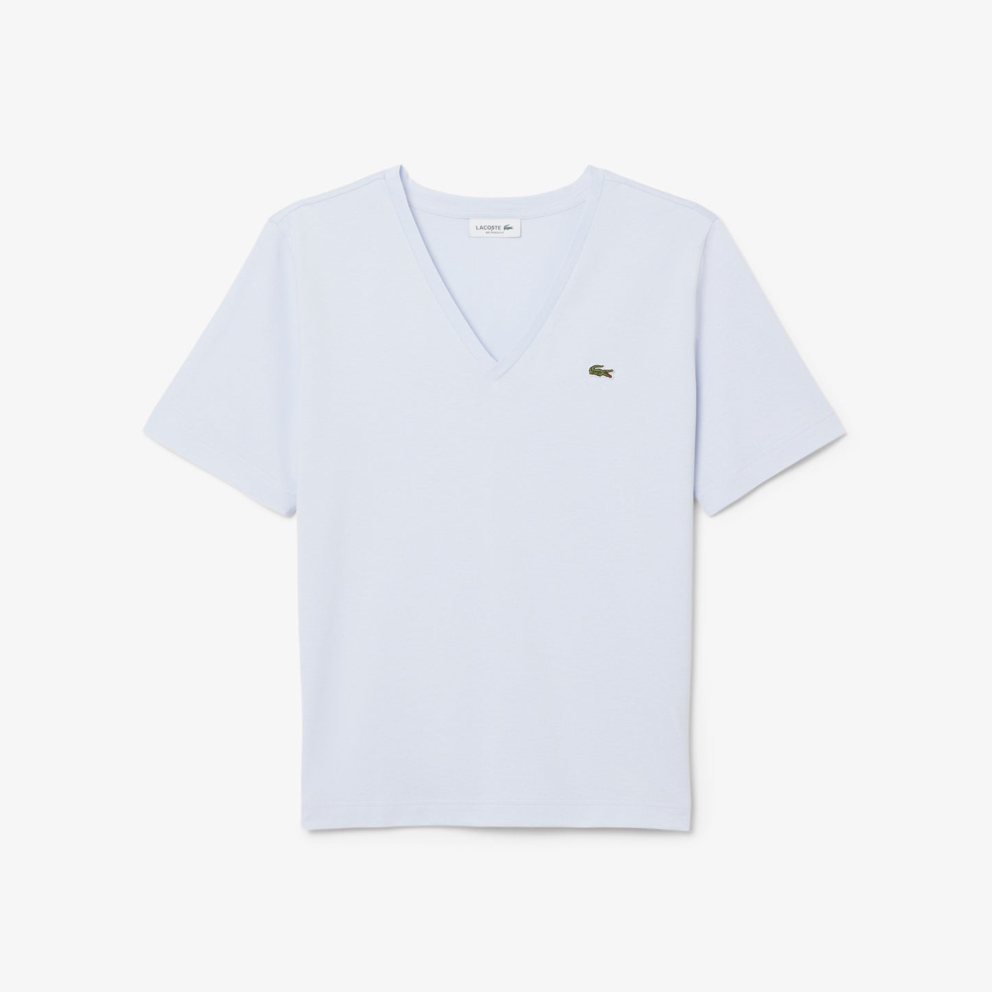 Relaxed Fit Soft Cotton V Neck T-shirt-TF7300