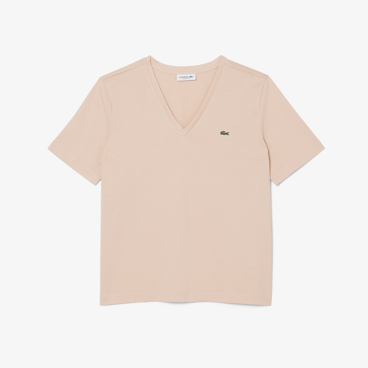 Relaxed Fit Soft Cotton V Neck T-shirt-TF7300