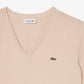 Relaxed Fit Soft Cotton V Neck T-shirt-TF7300