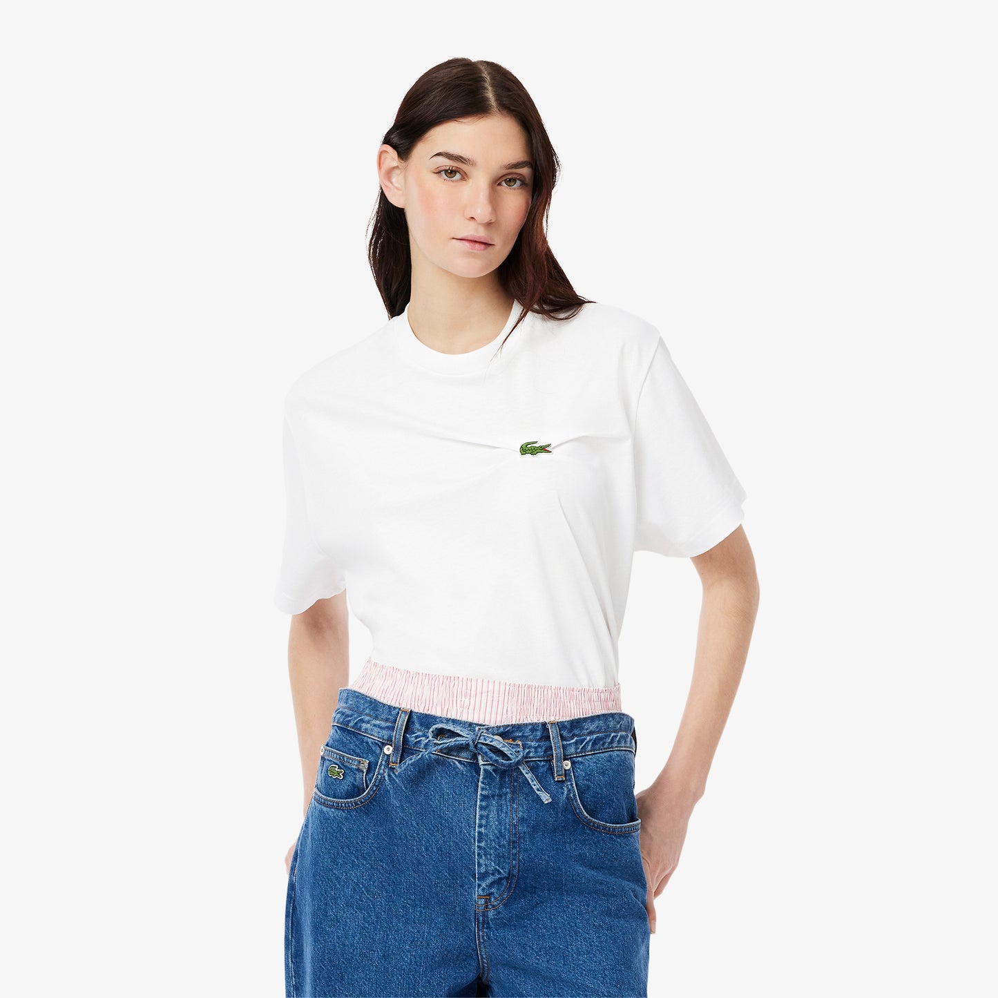 Oversized Draped Jersey T-shirt-TF9595
