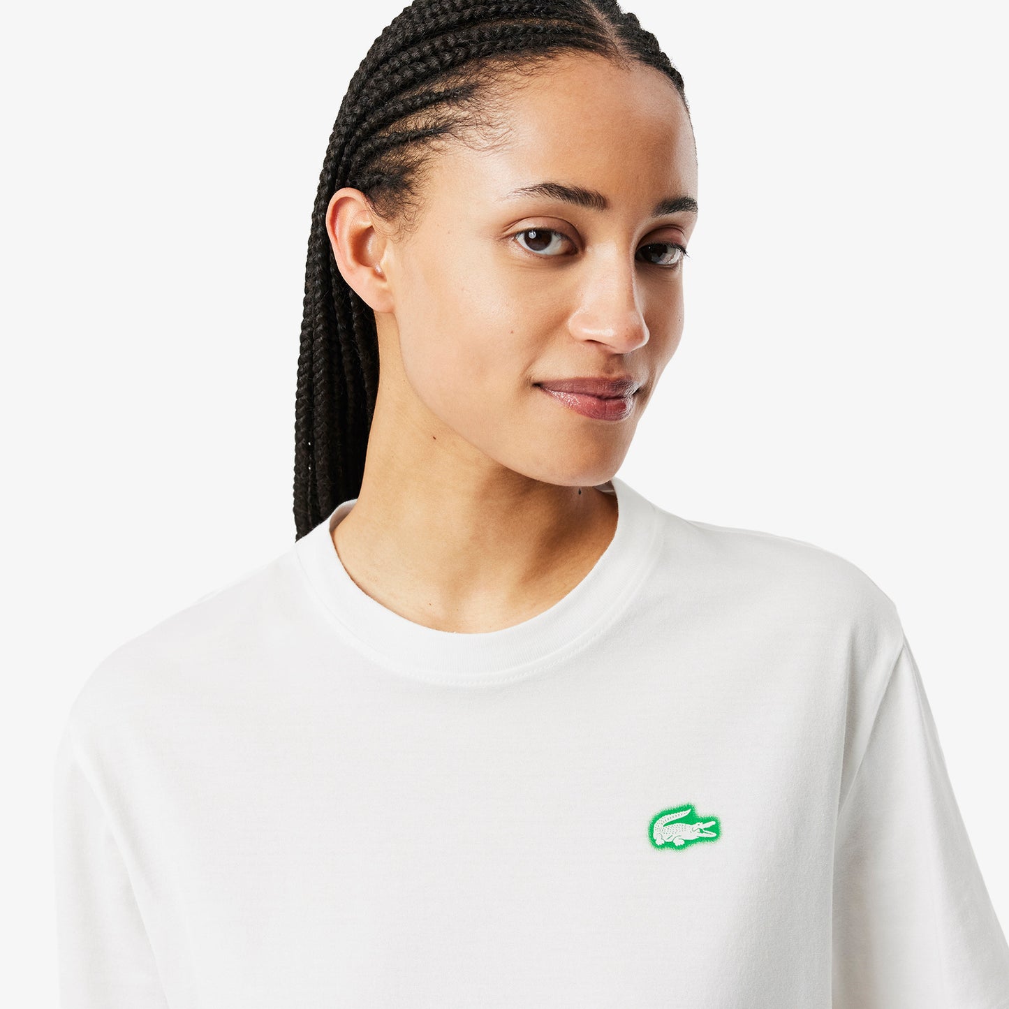 Crocodile Print Jersey T-shirt-TF9596