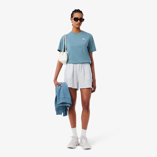 Crocodile Print Jersey T-shirt-TF9596