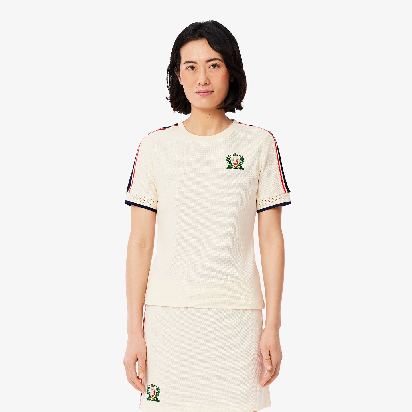 French Made Textured Pique T-shirt-TF9630