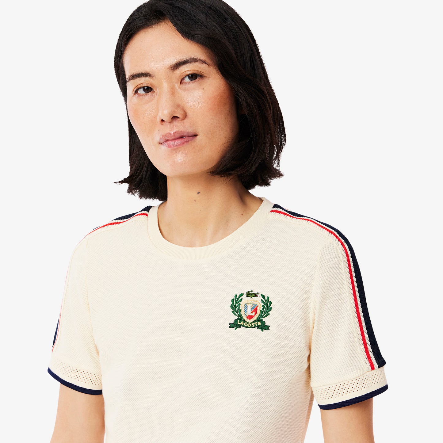 French Made Textured Pique T-shirt-TF9630