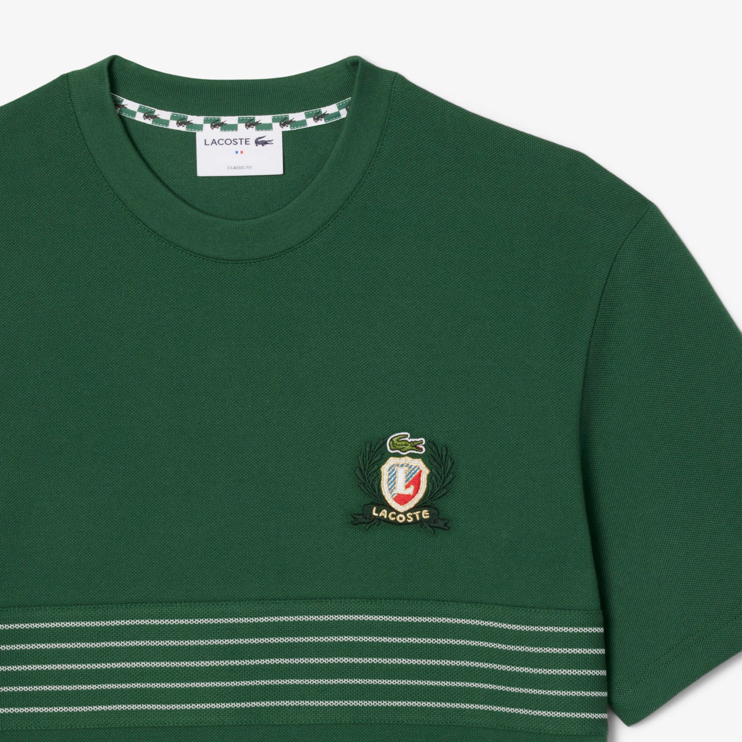 Embroidered Badge Pique T-shirt-TH0025