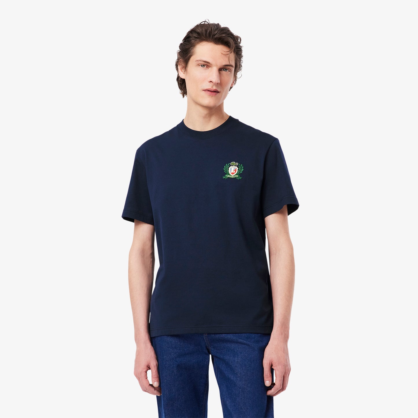 French Made Embroidered Badge T-shirt-TH0027