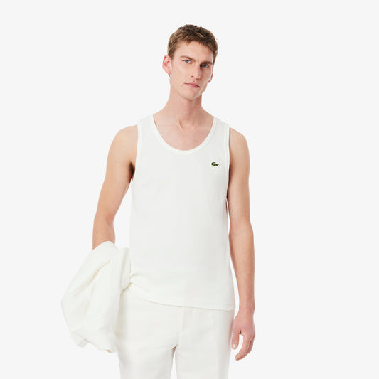 Slim Fit Ribbed Cotton Tank Top-TH0030