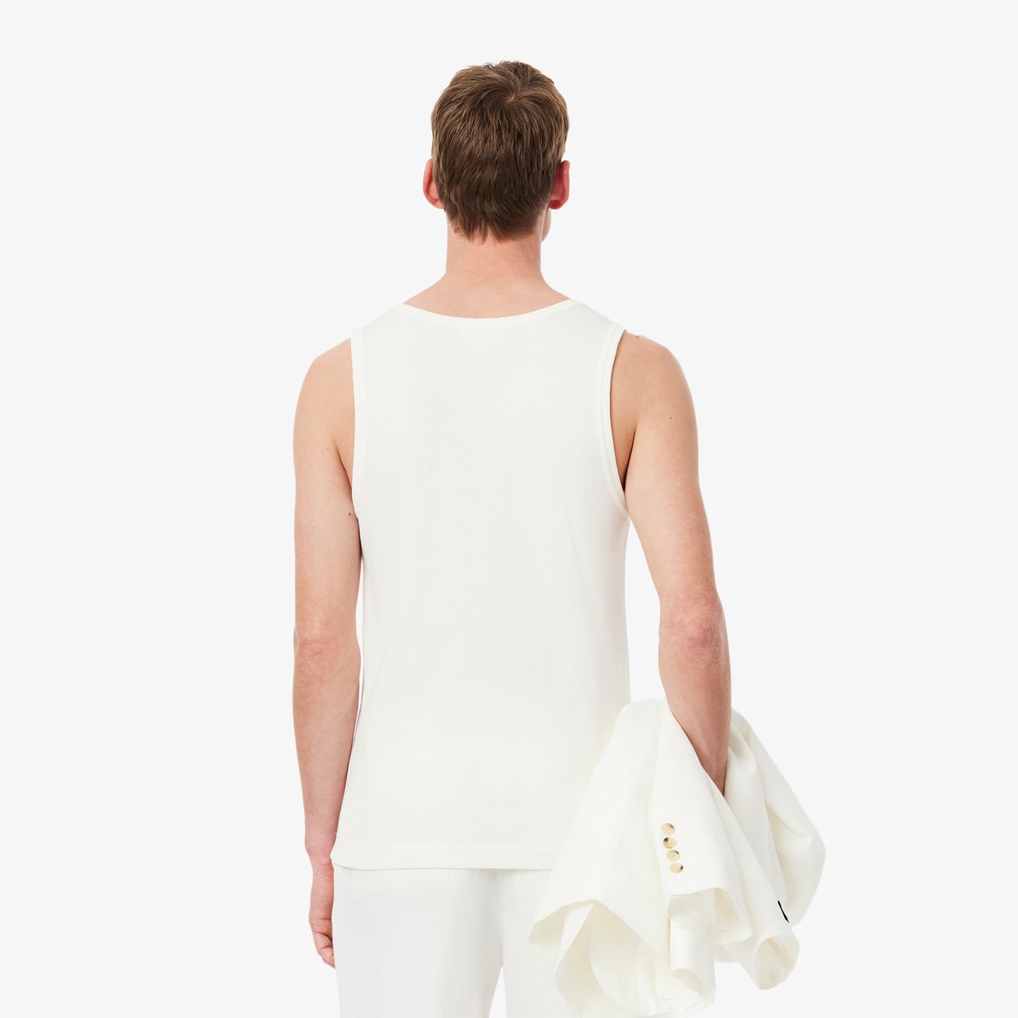 Slim Fit Ribbed Cotton Tank Top-TH0030