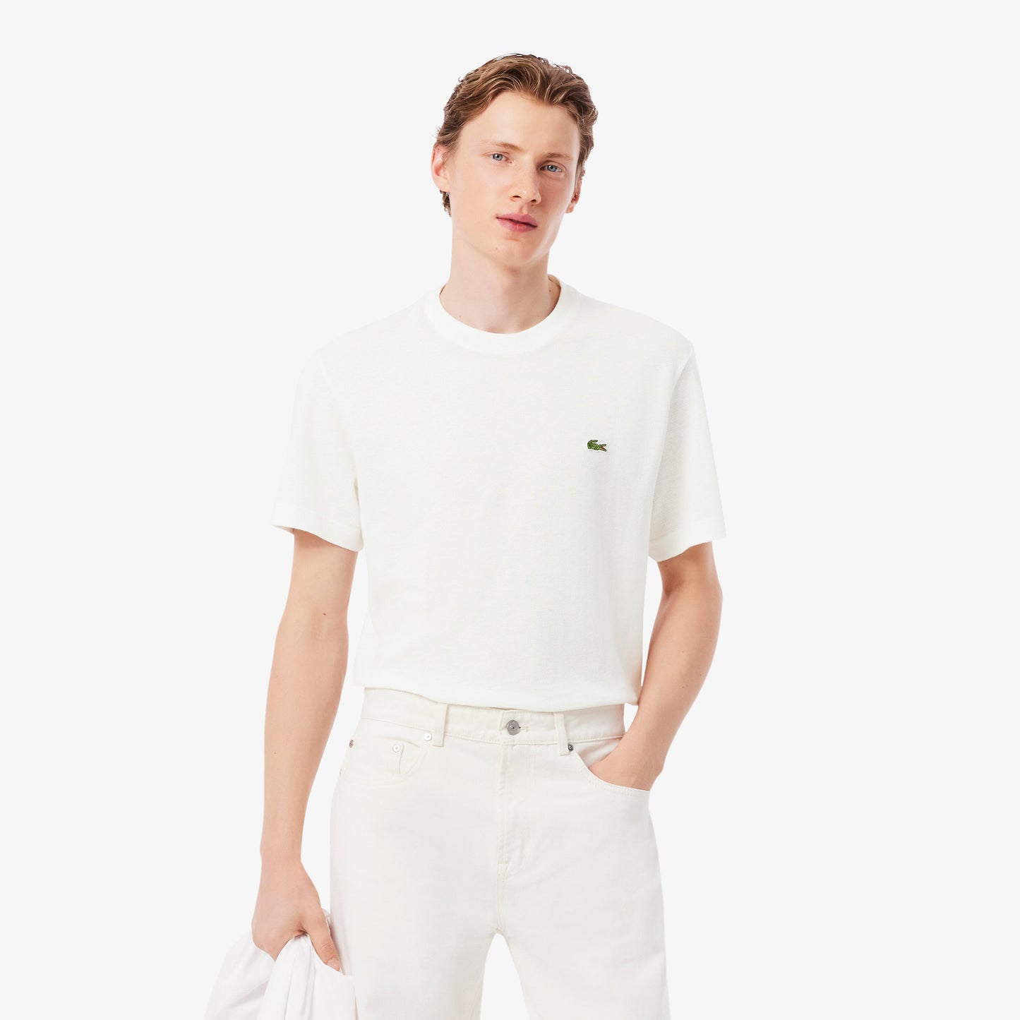 Heavy Cotton and Linen Piqué T-shirt - TH0629