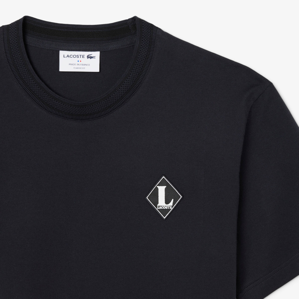French Made Badge Accent T-shirt-TH0718