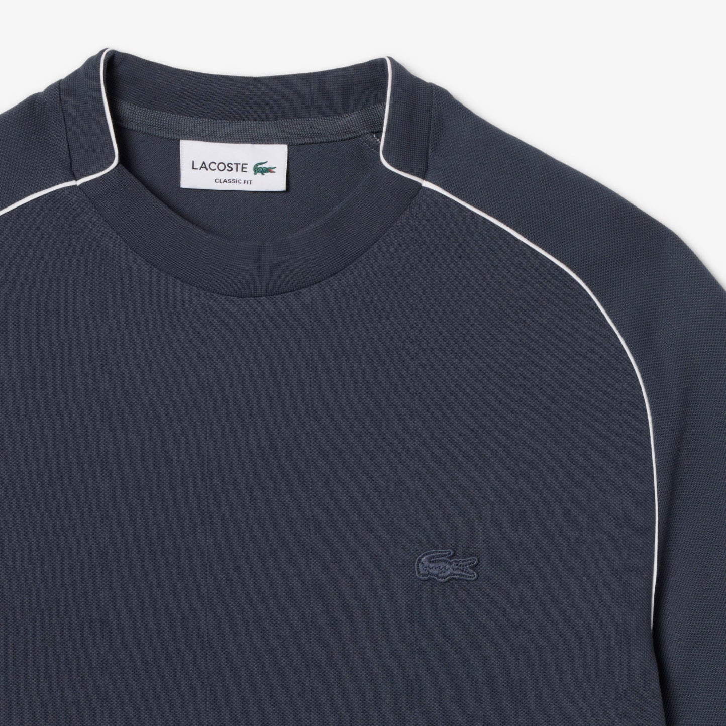 Contrast Trim Piqué T-shirt-TH0771