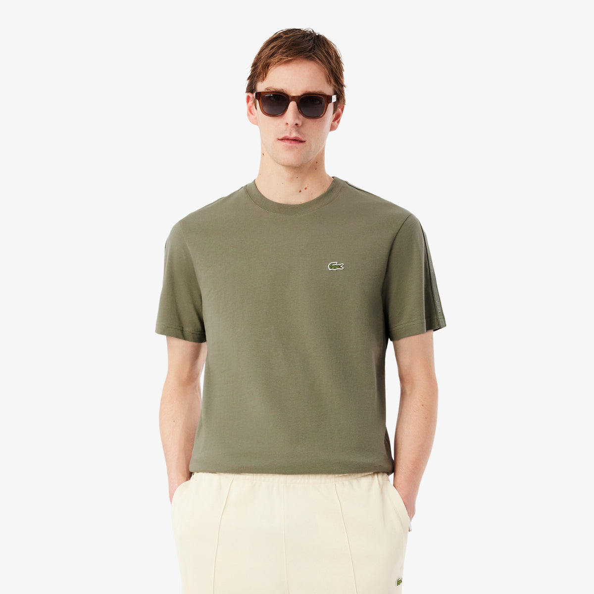 Branded Stripe Band T-shirt-TH0888