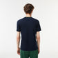 Stripe Collar Stretch Pique T-shirt