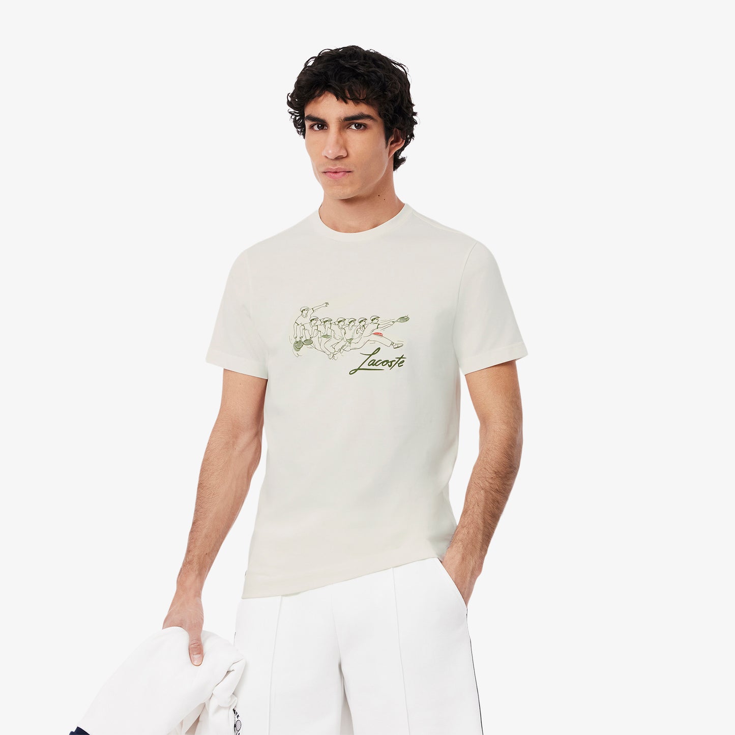 René Lacoste Print Tennis Heritage T-shirt - TH2102