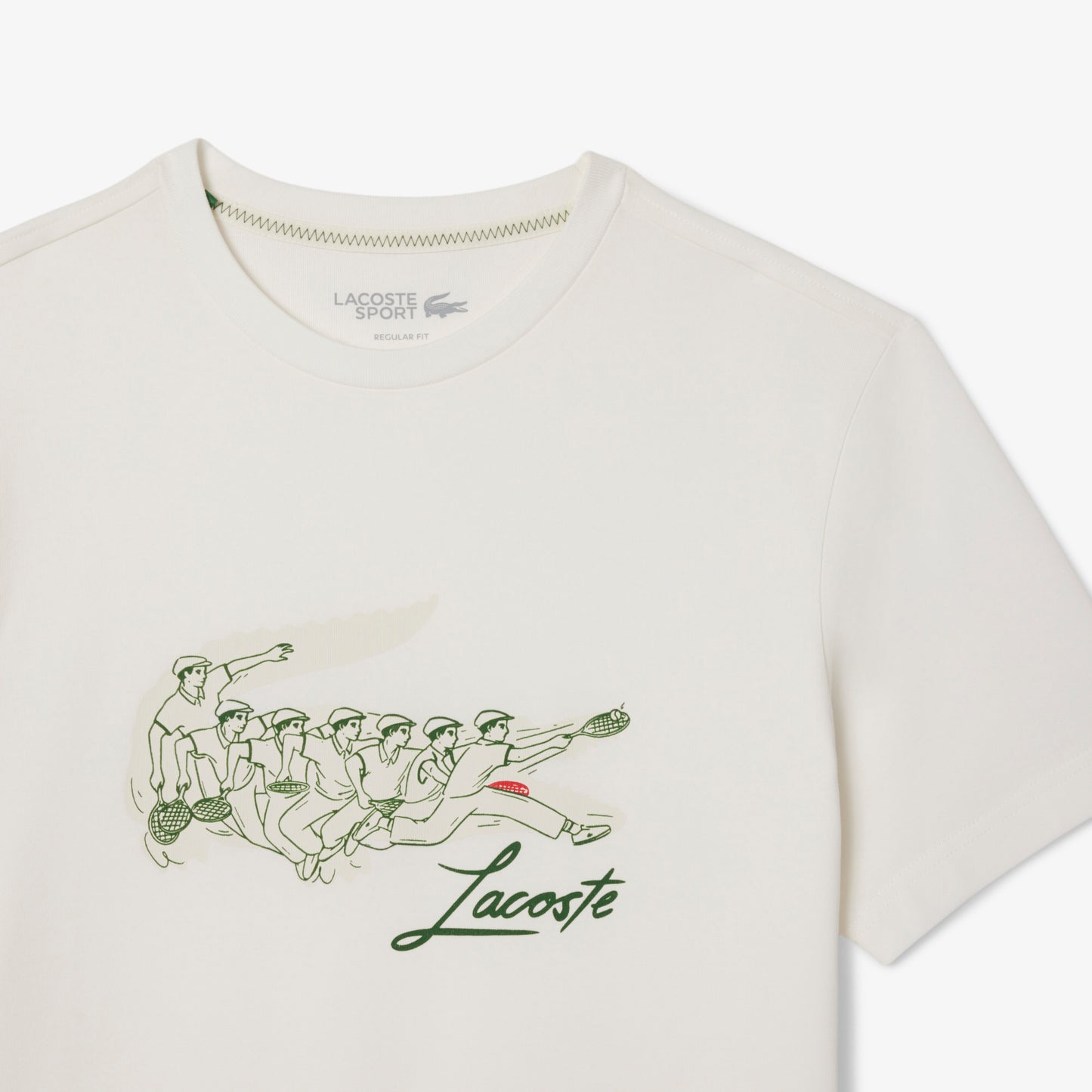 René Lacoste Print Tennis Heritage T-shirt - TH2102