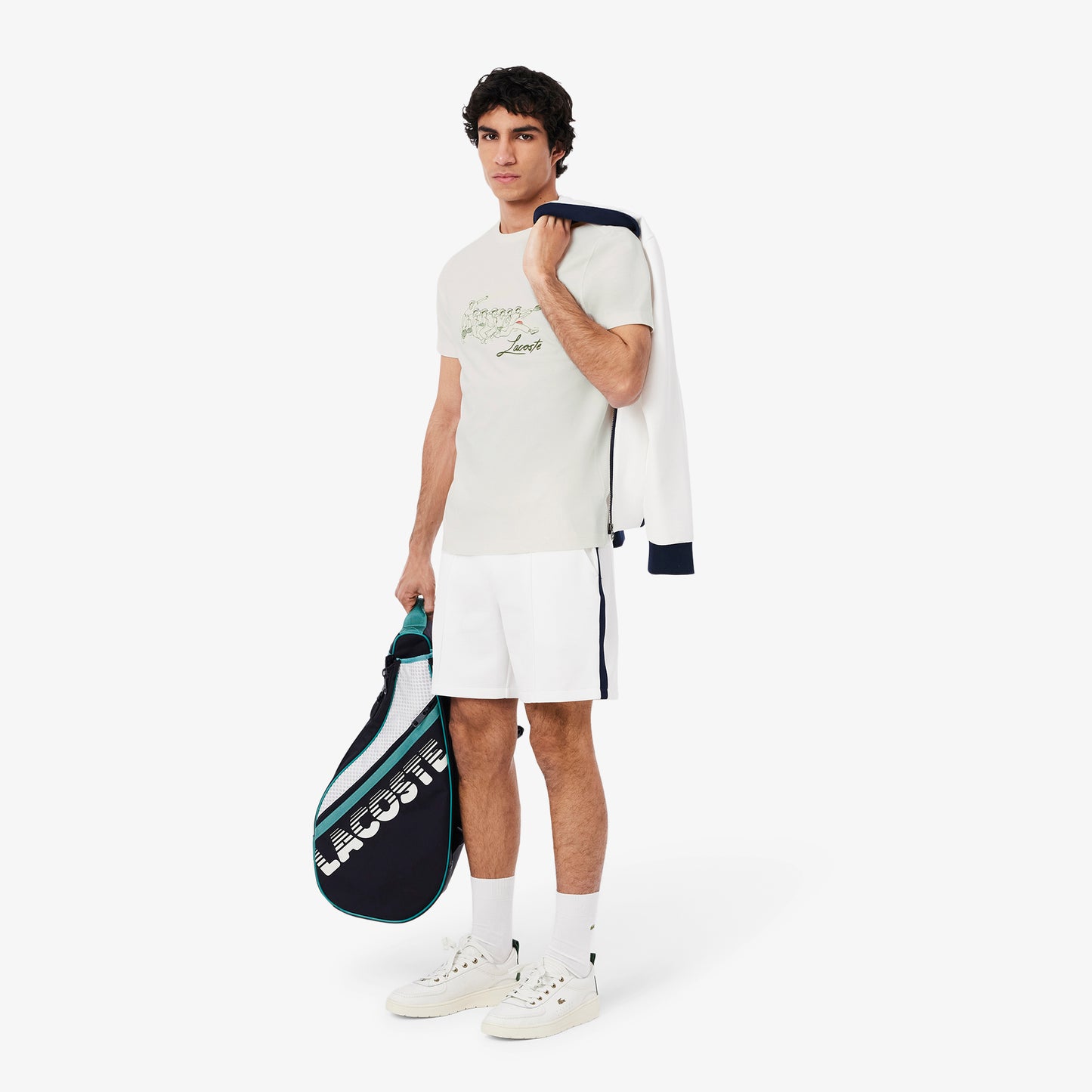 René Lacoste Print Tennis Heritage T-shirt - TH2102