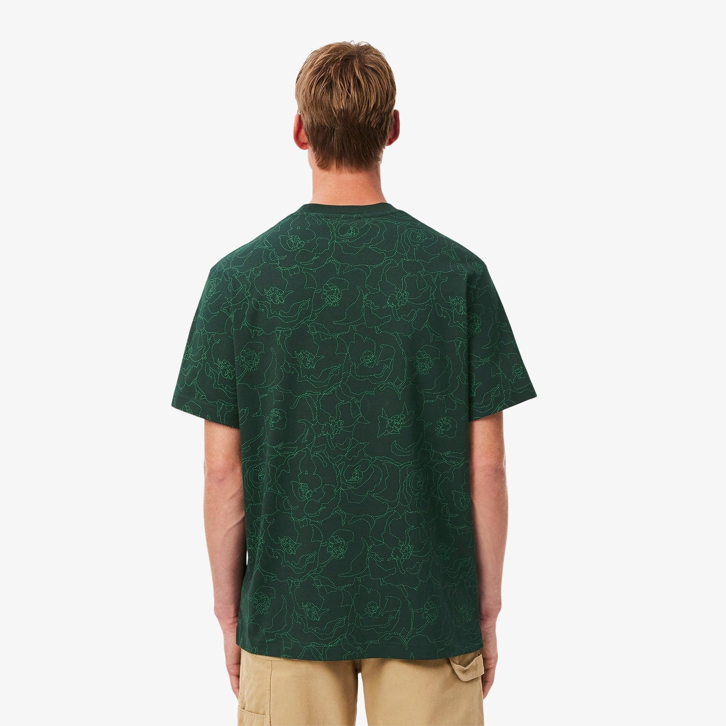 Heavy Cotton Flower Print T-shirt-TH3596